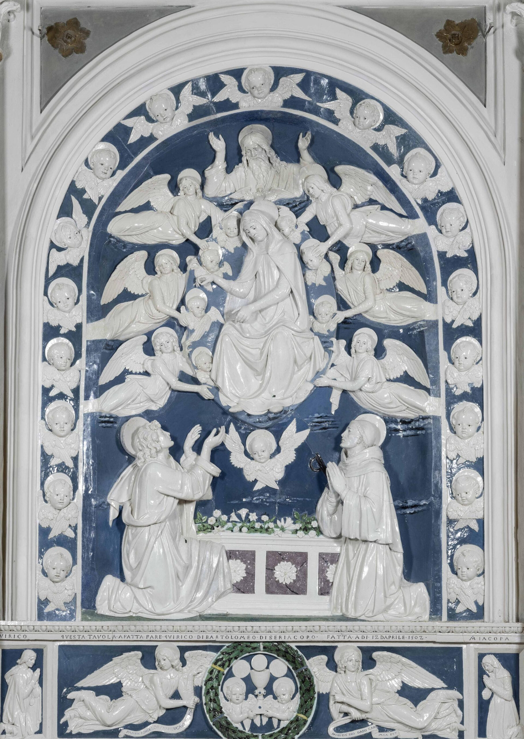 Il restauro della Madonna della Cintola di Andrea della Robbia 